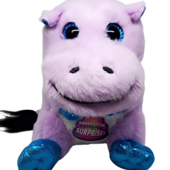Poopchi's Friends Purple Hipo Plush Soft Sparkle New Poopchis Grin Studios. - Picture 3 of 11